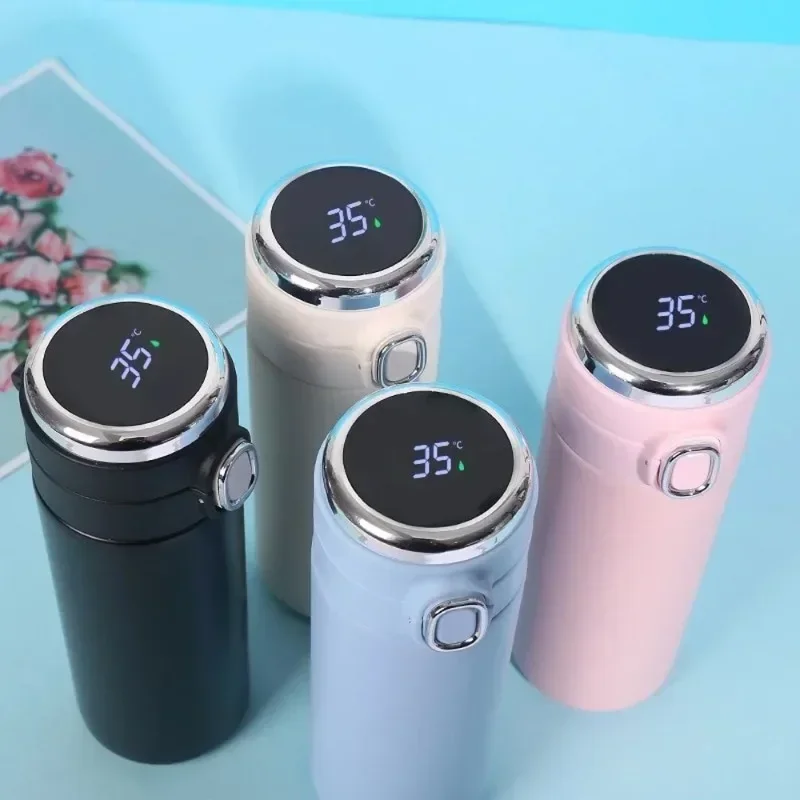 Smart Water Bottle Tracker - Bouteille d'eau thermos intelligente en acier