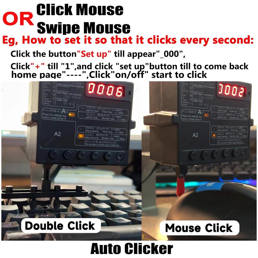 Auto Mouse Mover - (ABC) Clic automatique physique pour clavier