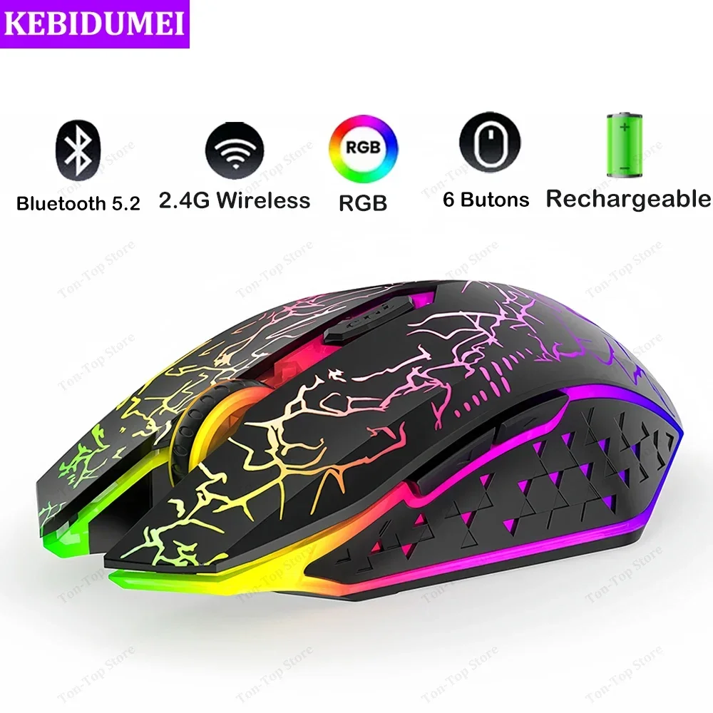 Auto Mouse Mover - Souris sans fil Bluetooth 5.2 RGB