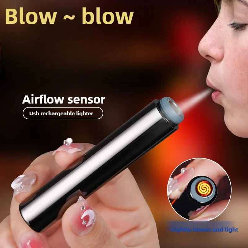 Electronics Gadgets And Accessories - Briquet électronique sans flamme, coupe-vent créatif,