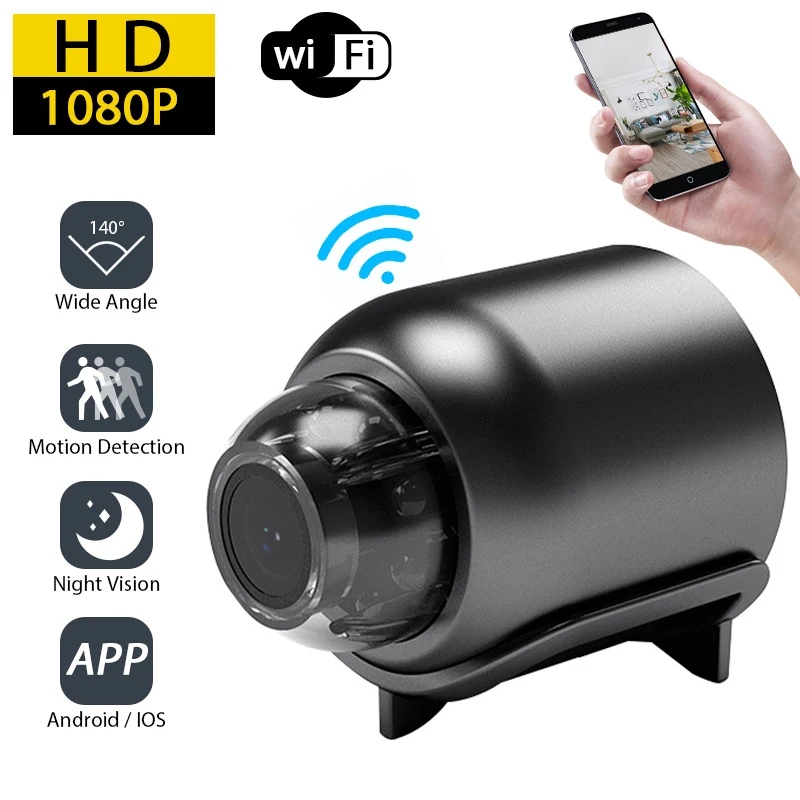 Compact Camera Mirrorless - Mini caméra HD 1080P WiFi sans