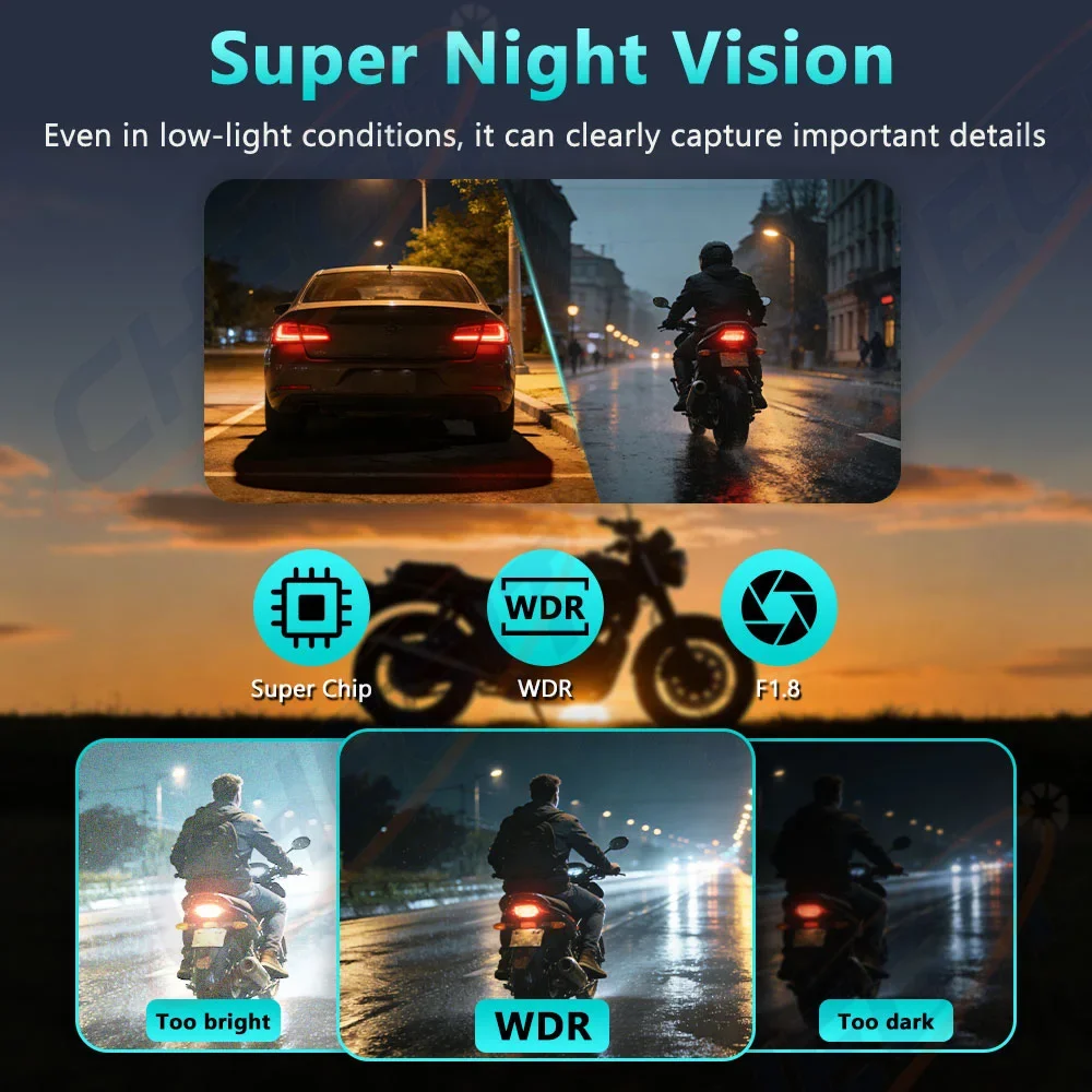 Caméra DVR Moto 2K HD WiFi Éta - Compact Camera Mirrorless avis et prix