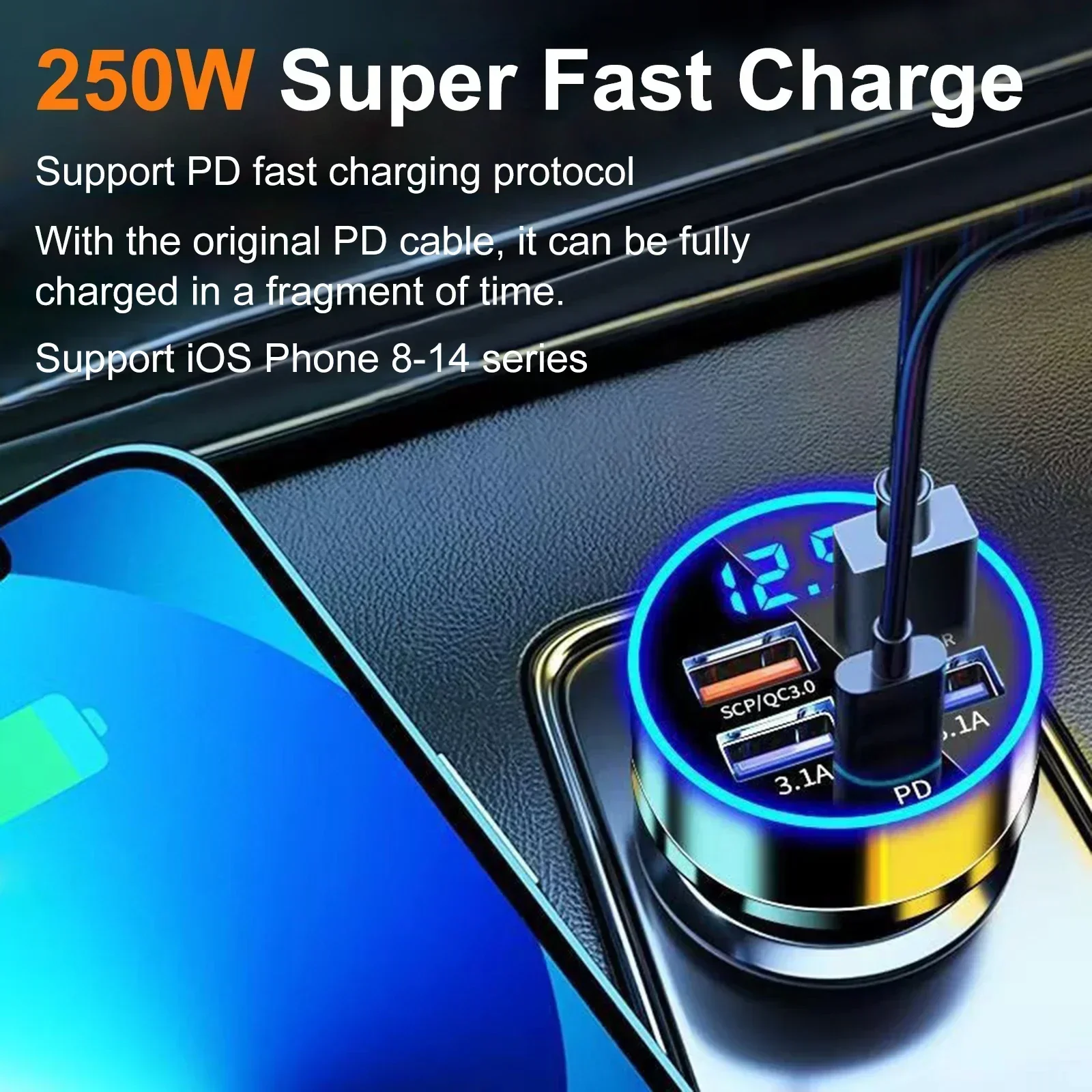 Chargeur de voiture à charge S - Election Electronics & Gadgets Store Woocommerce Theme avis et prix