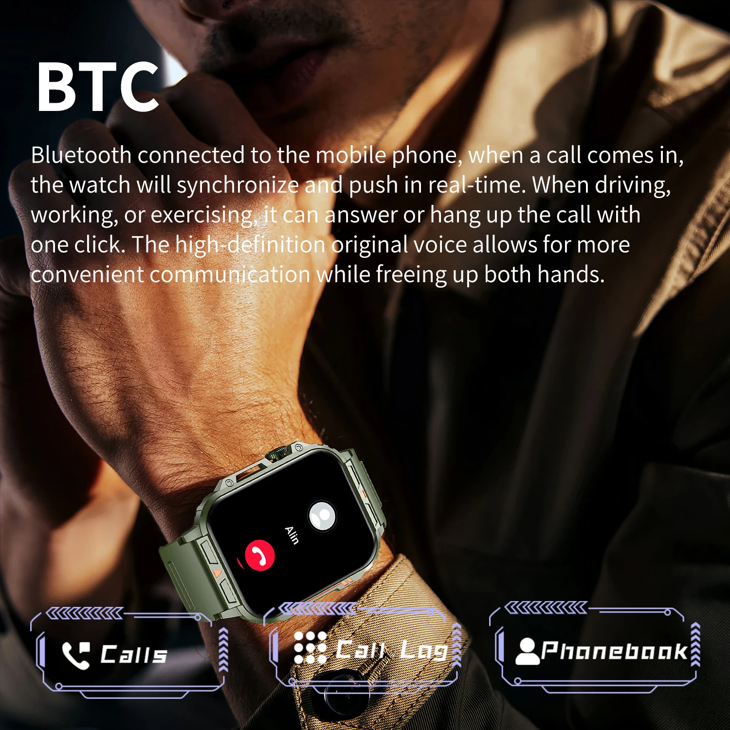 Montre connectée militaire de  - Electronics Gadgets For Home avis et prix